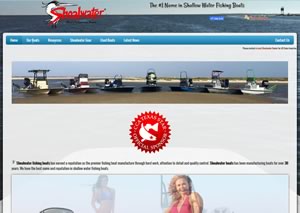 Website designer for ShoalwaterBoats.com 