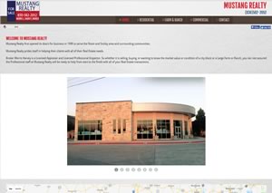 Website designer for MustangRealty.biz