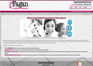 Website designer for FaganAnswering.com